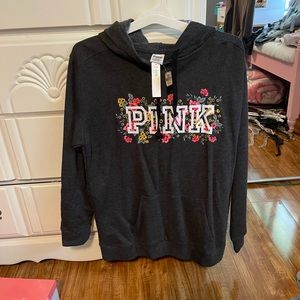 womens pink hoodie size medium